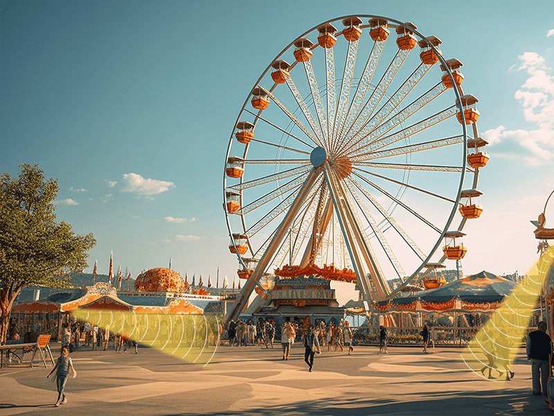 游樂(lè)場(chǎng)定向音箱