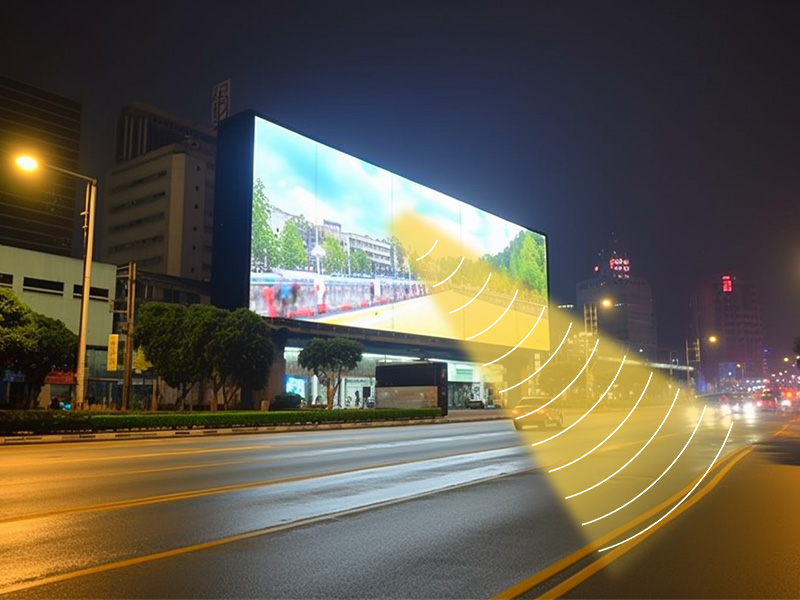 數字標牌、廣告機、LED廣告屏等場景使用定向音箱