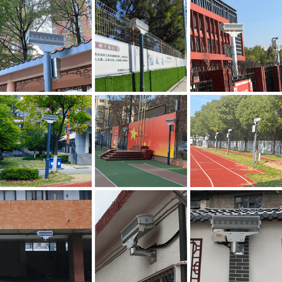 學(xué)校操場(chǎng)定向廣播音柱應(yīng)用案例拼圖