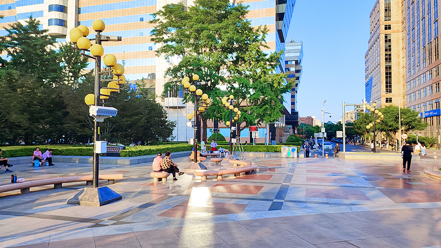 清聽聲學(xué)智慧舞場系統(tǒng)（定向廣場舞音響）在北京西城區(qū)金融街廣場正式使用