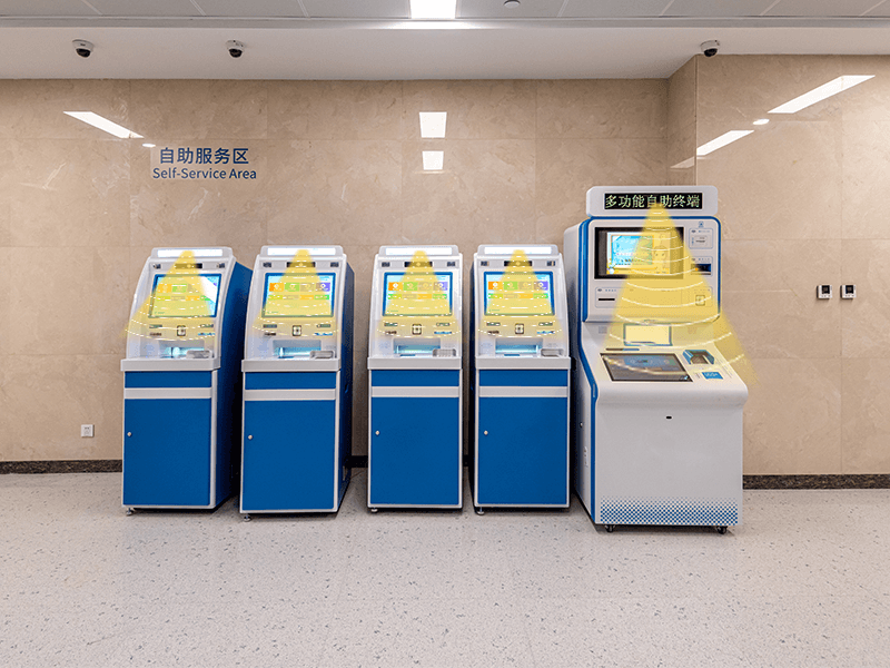 醫院終端機定向發聲示意圖