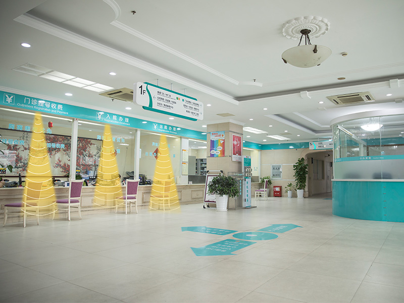 醫院繳費區定向音箱聚音寶示例