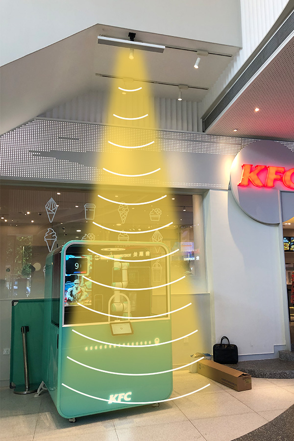 無人售賣機(jī)集成定向音響