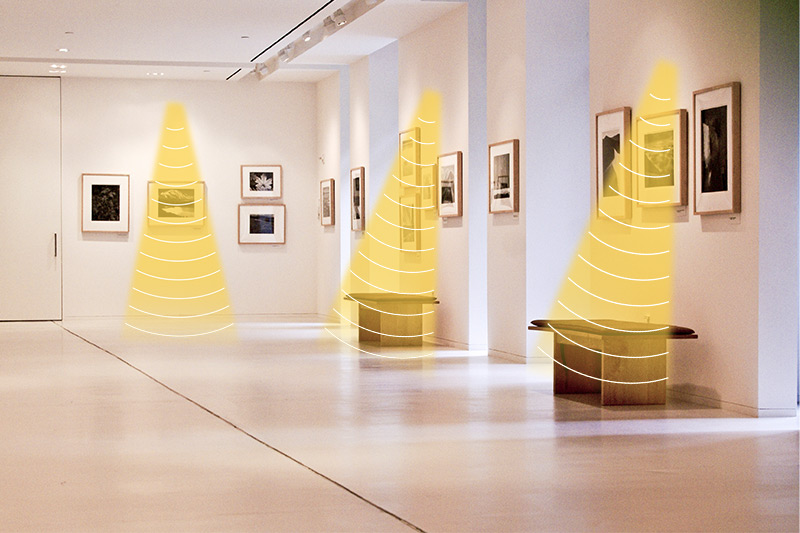 展覽館定向發(fā)聲，聲音分區(qū)，互不干擾