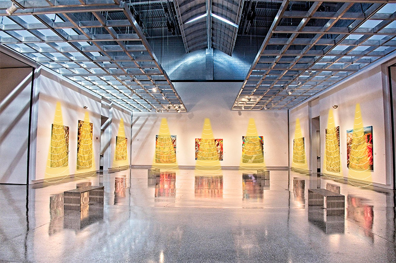 美術館定向喇叭發(fā)聲示意圖