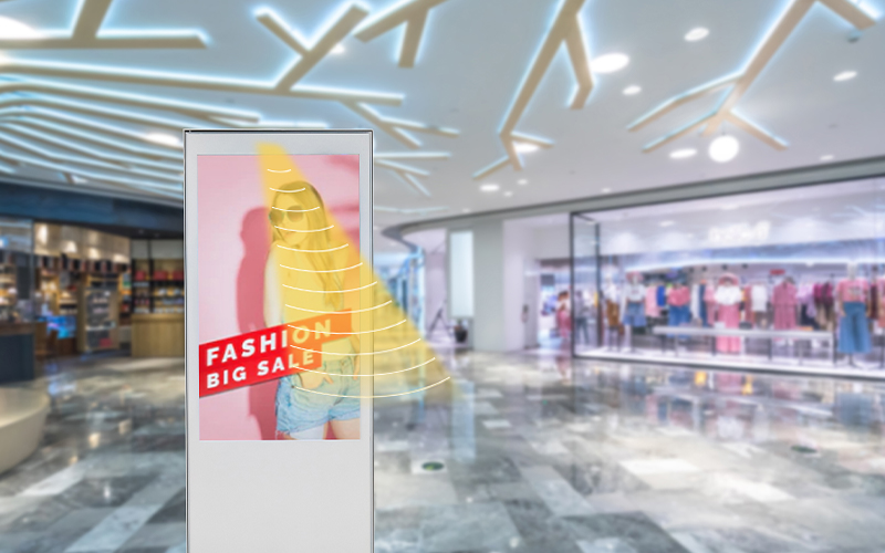 數(shù)字標牌集成定向揚聲器